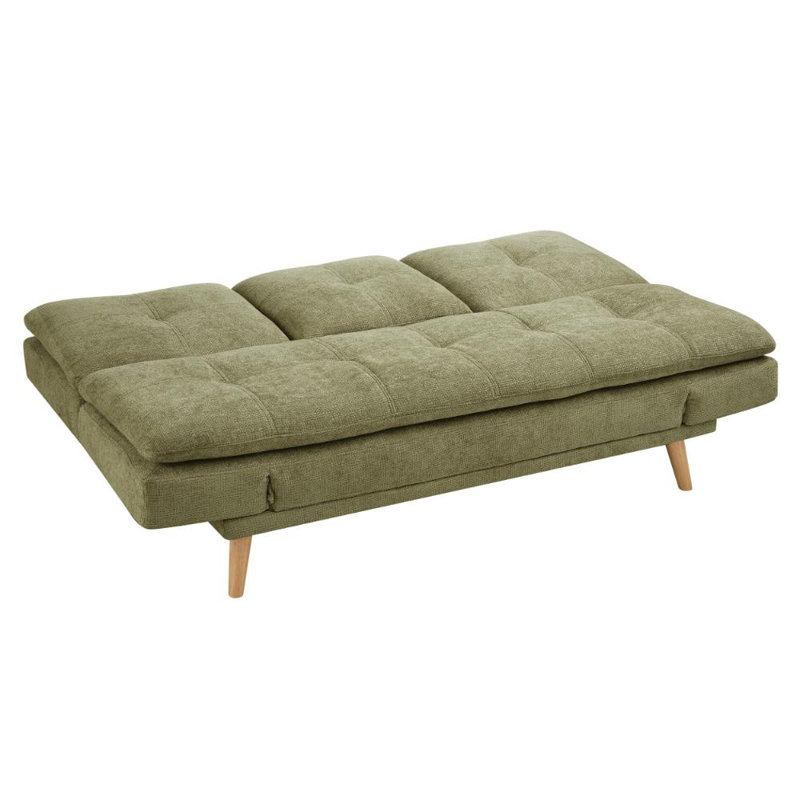 Roman 3 Seater Sofa Bed, Green