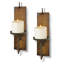 Ensemble de 2 appliques murales rétro en métal vieilli, 15,6 x 3,9 pouces, de style rustique campagnard