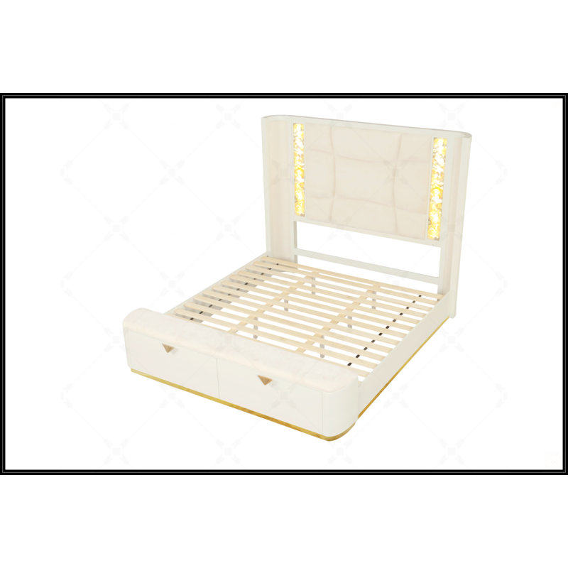Modern Style Queen Upholstered Bed
