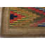 Tapis crocheté antique en laine et coton brun