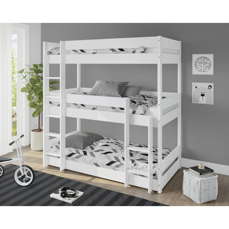 Kansas 90 X 190cm Bunk Bed, White