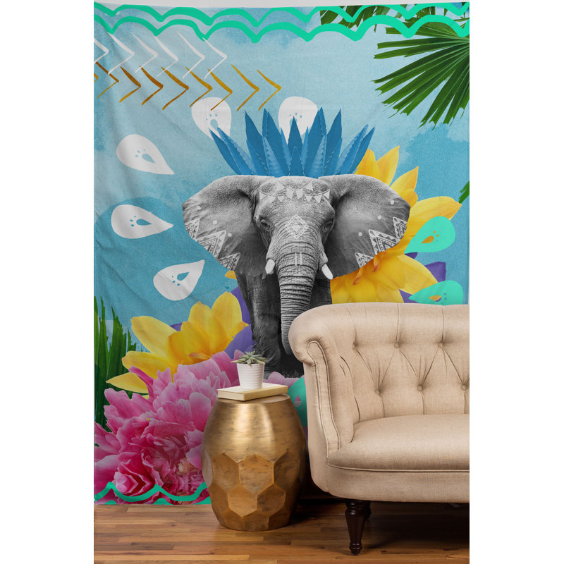 Tapisserie festival éléphant