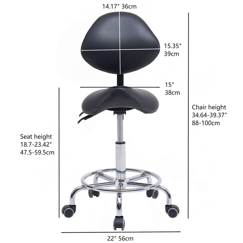 Chaise avec tabouret et dossier pivotant