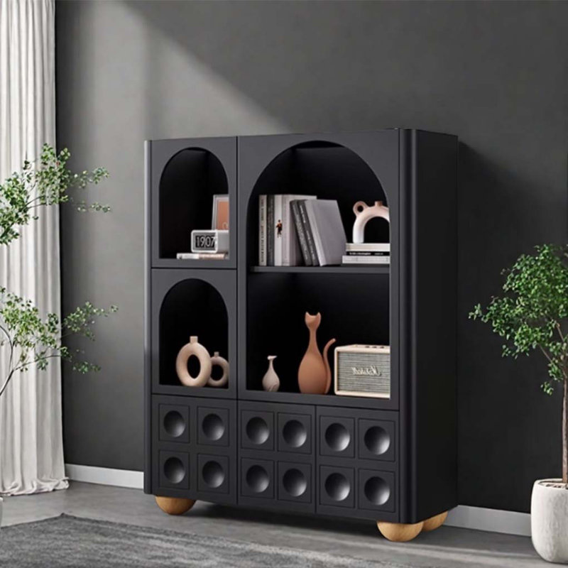 Black Creative Display Cabinet Bookcase