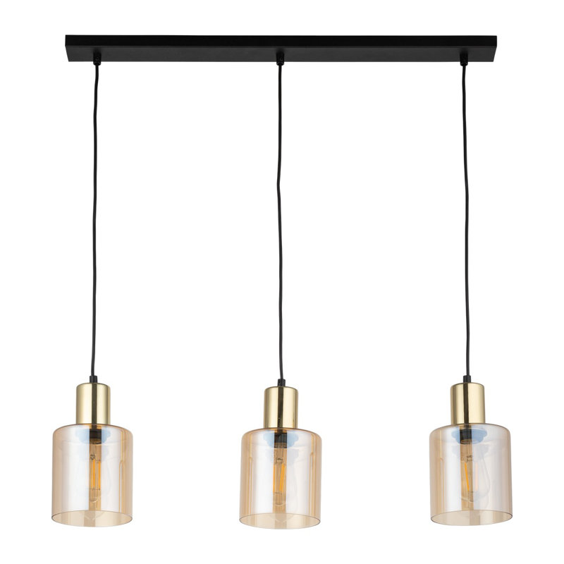 Azeem 3 - Light Kitchen Island Pendant, Gold/Brown