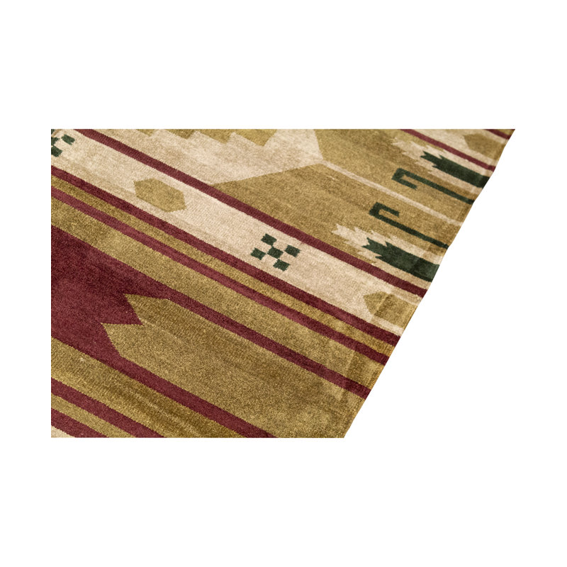 Hand-Knotted High-Quality Beige/Red/Brown Area Rug