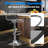 Clear Bar Stools Set of 3, Acrylic Bar Stools Swivel Adjustable Height Counter Height Stools Modern Bar Chairs for Kitchen, Dining Room,Silver-622843871-628750133