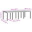 VidaXL White Poly Rattan Garden Dining Set
