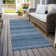 Machine Washable Indoor/Outdoor Christain ACN1420 Denim Rug