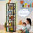 Fortis 54"H x 15.8"W x 15.8"D Rotating Bookcase, Coner bookshelf-933582475-933582473