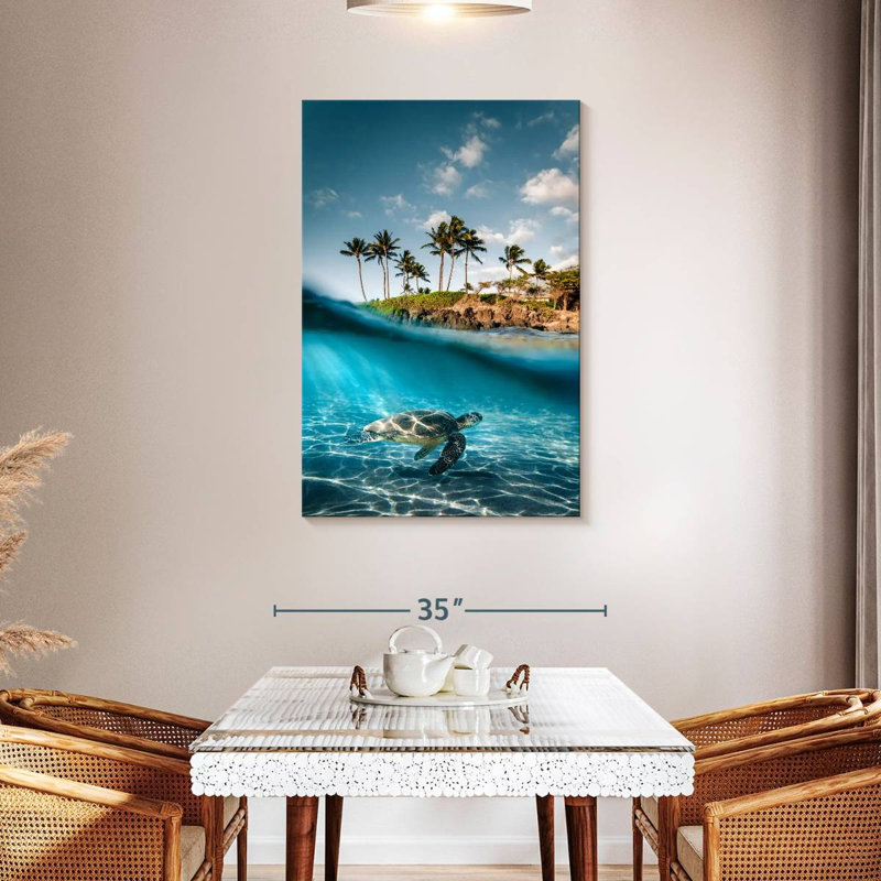 Brampt Land And Sea Turtle, 45" H x 30" W