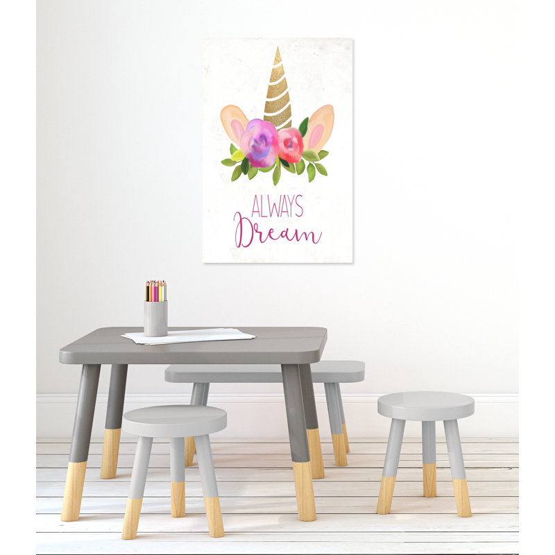 Toujours rêve 1, H 36 po x l 24 po x P 1,5 po, Toile
