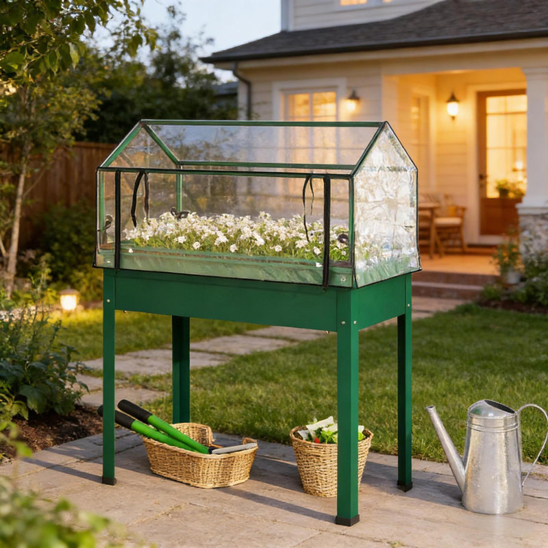 Jardinières surélevées modernes, fabrication en acier métallique, idéale pour la maison