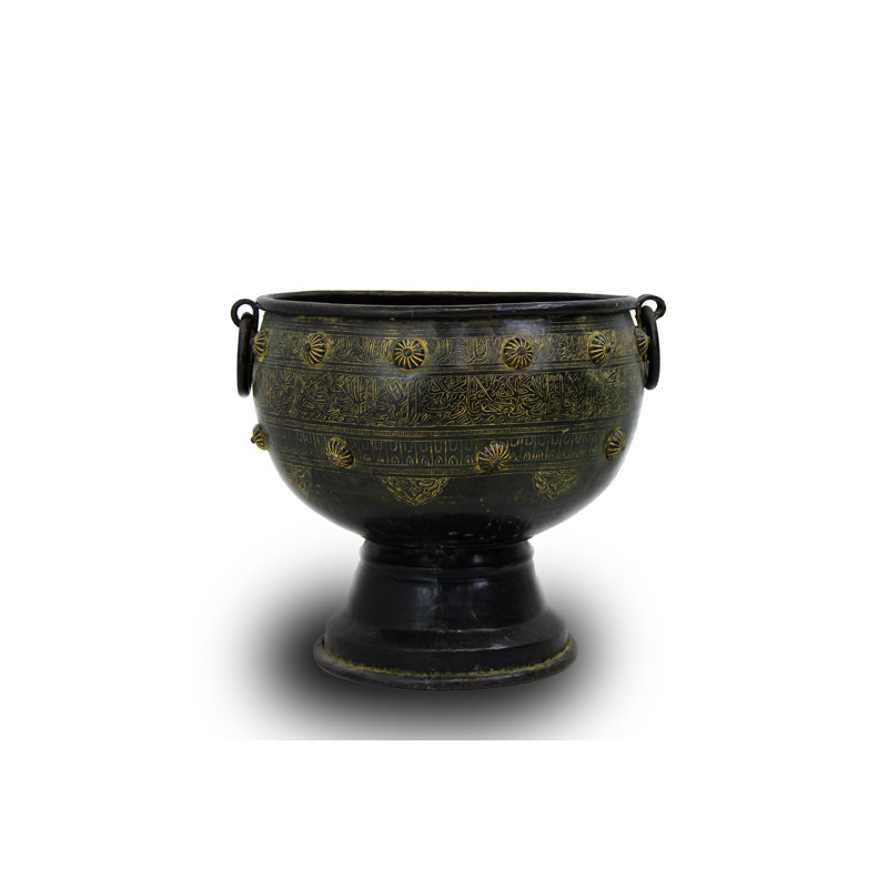 Grands pots à fleurs rétro