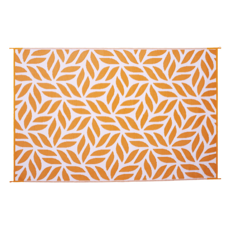 Floral Doormat, Mango, 72" W x 108" L