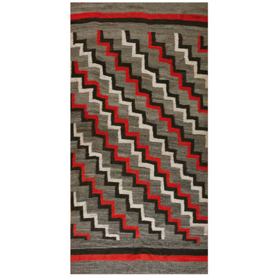 Flatweave Wool Geometric Area Rug