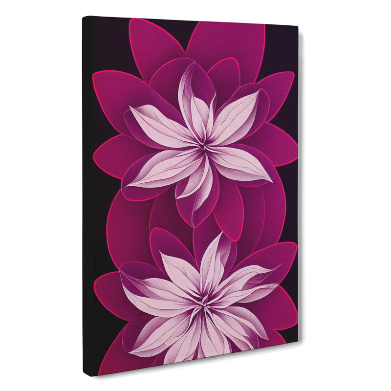 The Thrilling Flowers - Wrapped Canvas, 50cm H x 35cm W x 3cm D