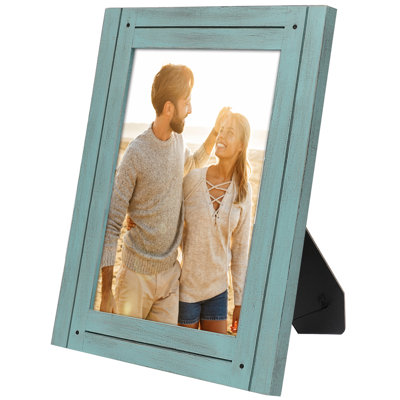 Cadre photo Americanflat rustique - poli, verre transparent
