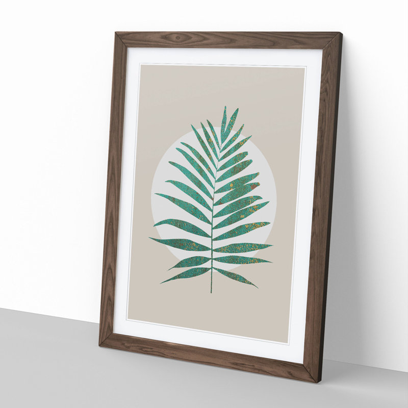Botanical Fern - Framed Print, Walnut, 90cm H x 65cm W x 2cm D