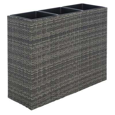 Rita 32.28" W Rectangular Planter Box with Drain Plug 