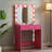 Vanity Desk with Mirror and Lights, Dressing Table with Large Drawer, 1 Level Storage Dresser & 3 Lighting Modes Adjustable Brightness, Suitable for Bedroom(Pink)-1721904931