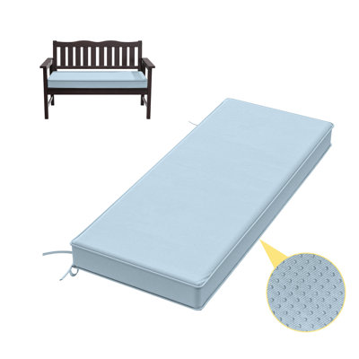 3" Thick Anti-Slip Bench Cushion For Indoor And Outdoor Use