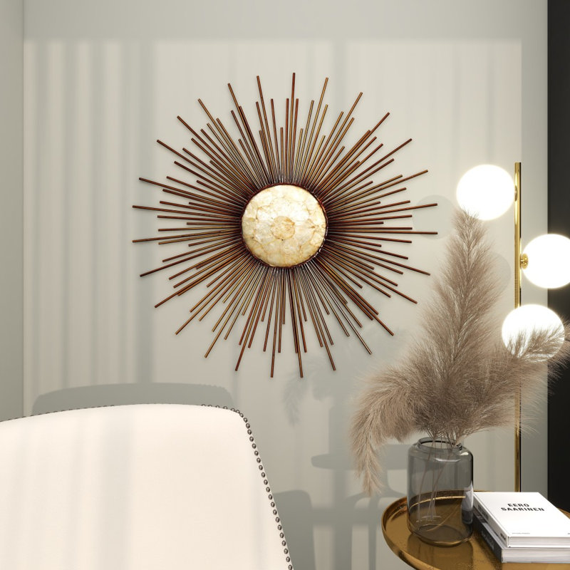 Metal Capiz Wall Decor