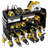 Robust Carbon Steel Tool Storage Rack With Power Strip, 24.6"W X 11"H, Organize 50+ Tools
