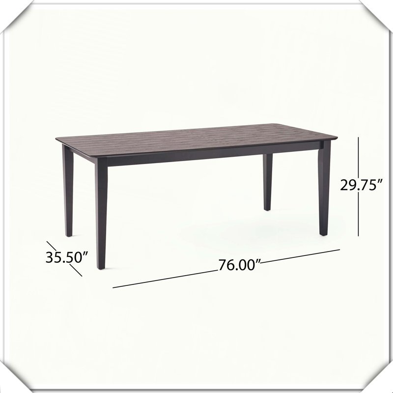Table de salle à manger à pieds carrés Robuste, durable, élégante, pratique et polyvalente