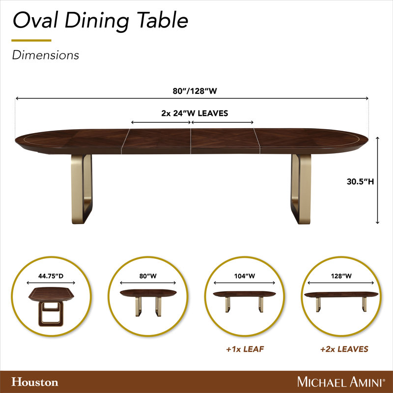 Houston Oval Dining Table - Walnut