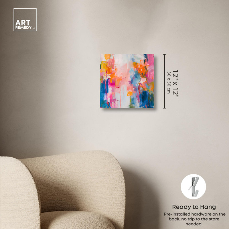 Knowing Me 12" x 12" Abstract Canvas Wall Art