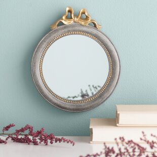 Petite Oval Bronze Bow Mirror