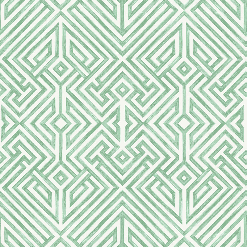 Rouleau de papier peint L 33 pi x l 20,5 po Shauni, Vert