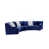 100 % polyester bleu marine est en rupture de stock
