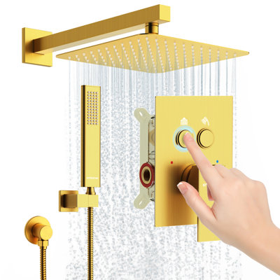 10inch Shower System With Push-button