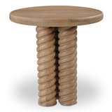 Treccia Solid Wood End Table