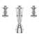 Handle Tub and Shower Dual Function Ceramic Disc Faucet Trim