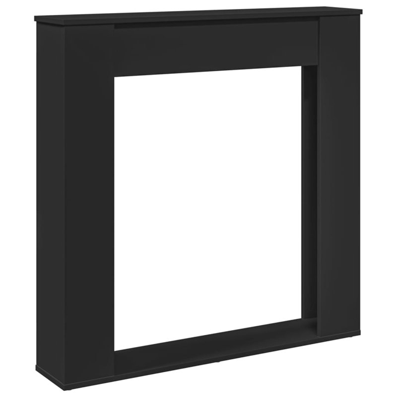 Engineered Wood Fireplace Surround, Black