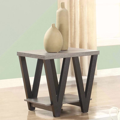 Table de bout noire et grise
