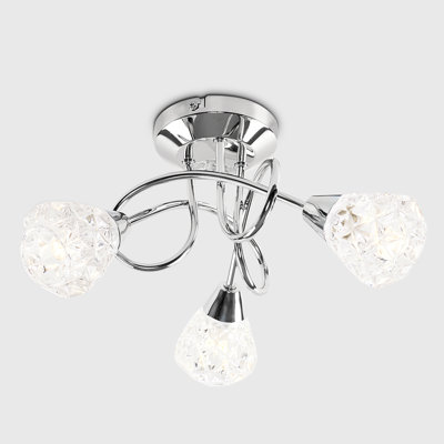 Goodson 3-Light 30cm Semi Flush Mount
