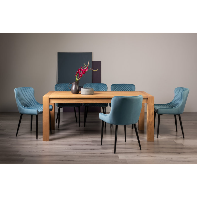 8 - Person Extendable Dining Set, Petrol Blue