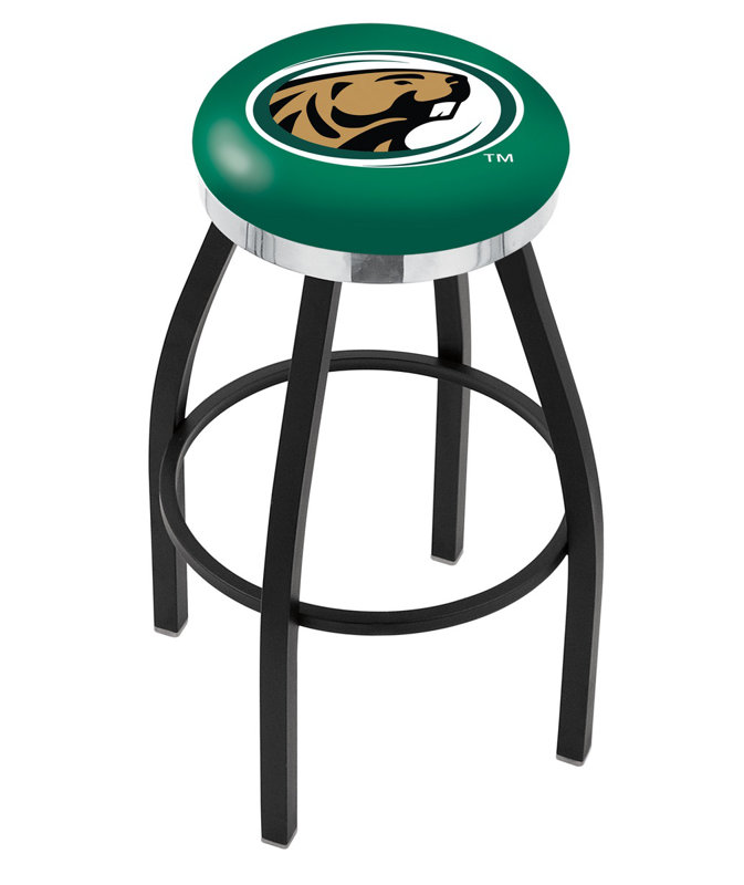 Tabouret de bar pivotant de 30 po NCAA, Chrome, Université d'État de Bemidji