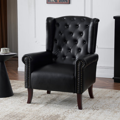 Everlynn Faux Leather Wingback Chair