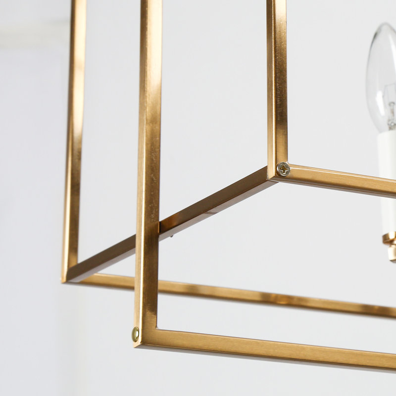 Kaymarie 8 - Light Flat White/Electroplated Copper Kitchen Island Pendant