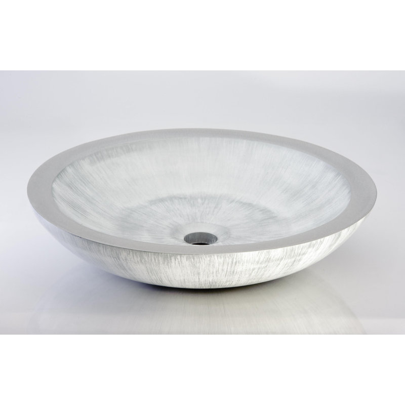 19.7'' L Bathroom Sink, White Silver