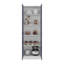 Garde-manger H 71,1 po, 2 portes, 5 tablettes, bleu / blanc Alby - Cuisine