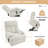 Oversized Power Lift Recliner Chair For Elderly, Electric Fabric Recliner Chair For Seniors, Home Theater Seating,Reclining Sofa Chair With Remote Control,Side Pocket ,Spacious Seat-177314951