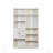 Modern Wide Wood Shelving Unit with 9 Cubby Display, Pegboard, and Drawer, Perfect for Living Room, Kitchen, and Dining Area Storage
