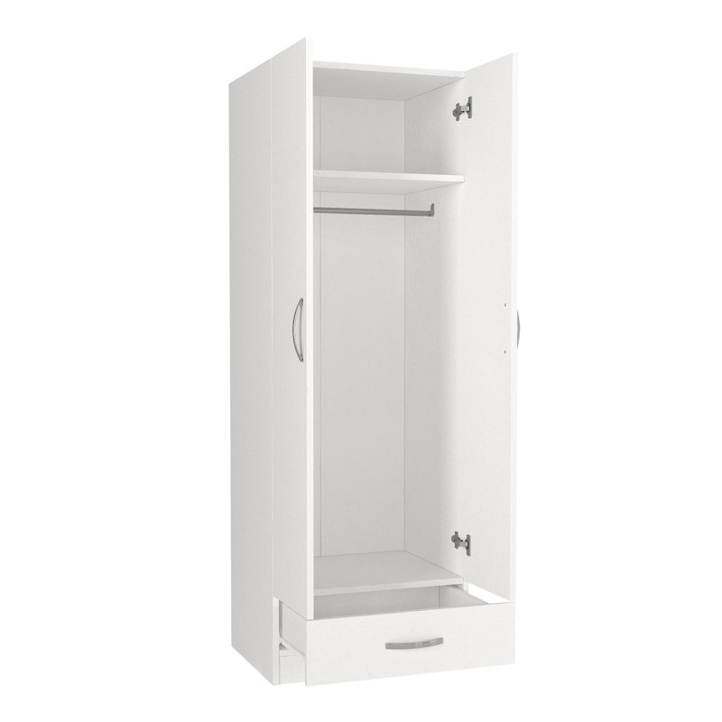Haerle 2 Door Manufactured Wood Wardrobe