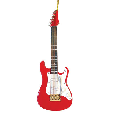 Red Electric Guitar Ornament